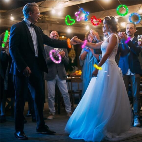 15 PCS Glow Sticks, Glow in The Dark Party Supplies, Bulk Light Up Party Favors - Picture 2 of 7